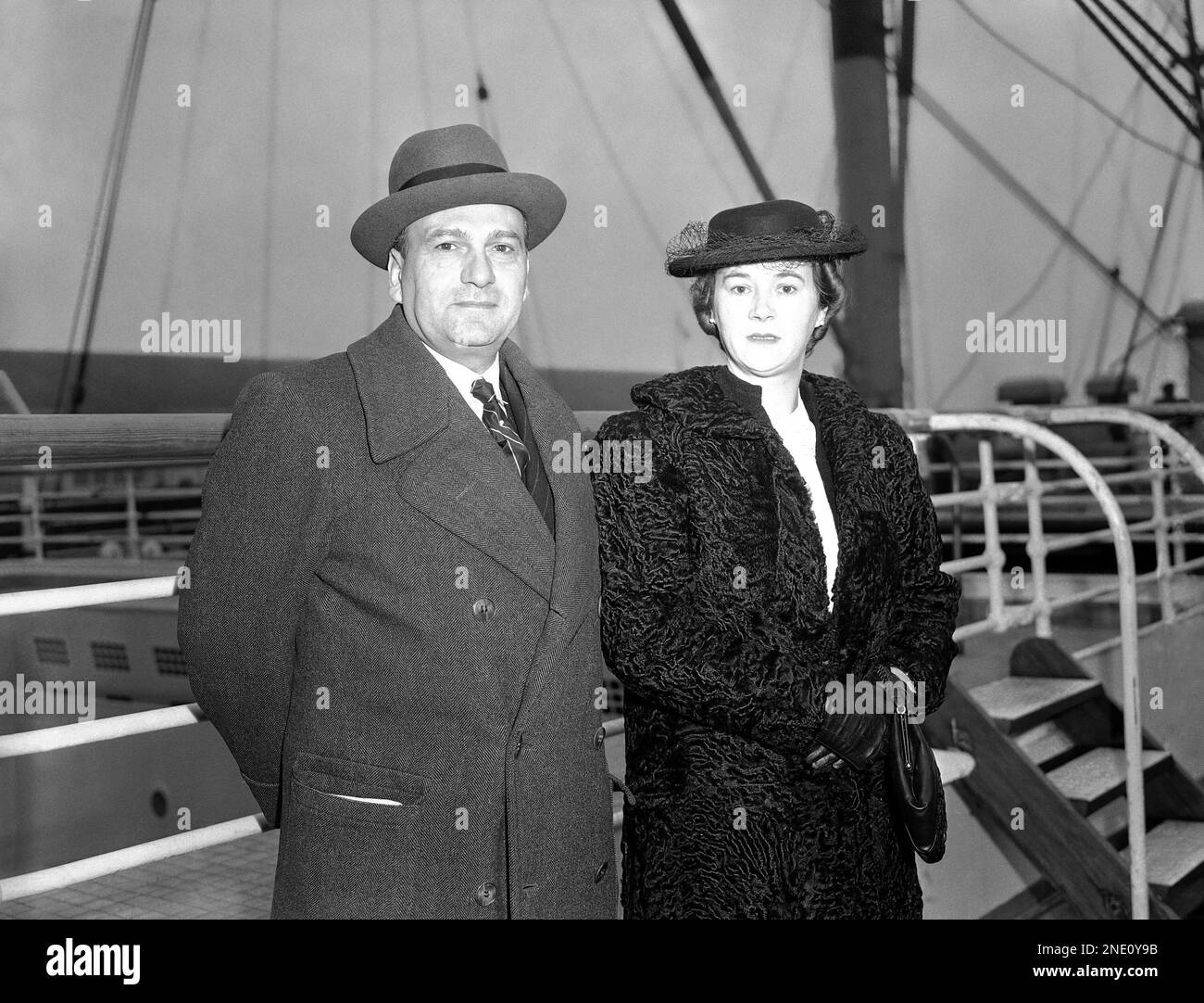 Alberto M. Candioti and his wife Senora Juliana S.C. De Candioti, left