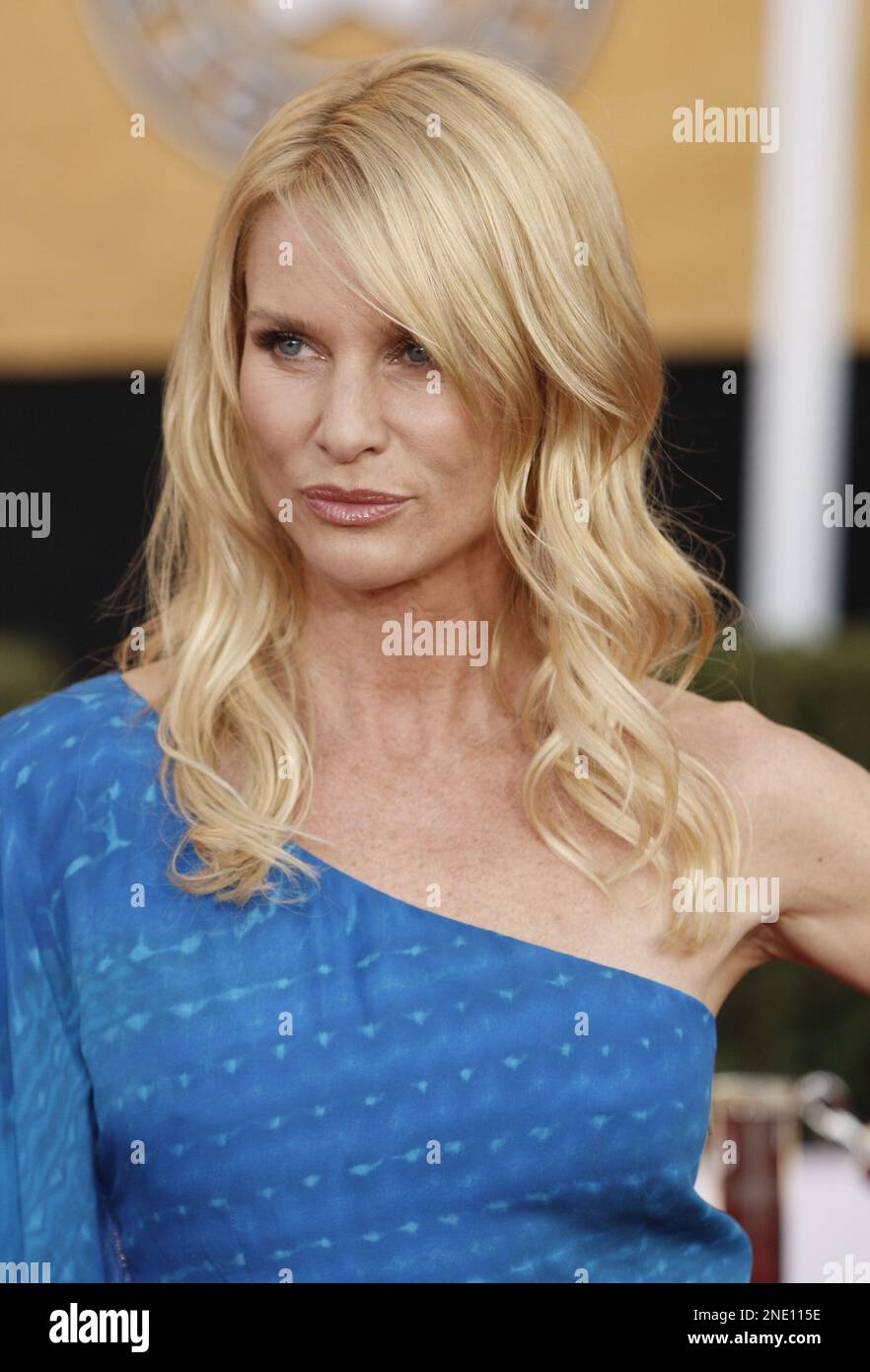 FILE - In this Jan. 25, 2009 file photo, Nicollette Sheridan arrives at the  15th Annual Screen Actors Guild Awards in Los Angeles. Sheridan, the  actress who played a divorced real estate