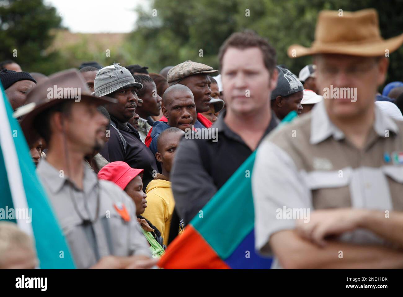 Hearse Carrying Slain Afrikaner Weerstandsbeweging Awb