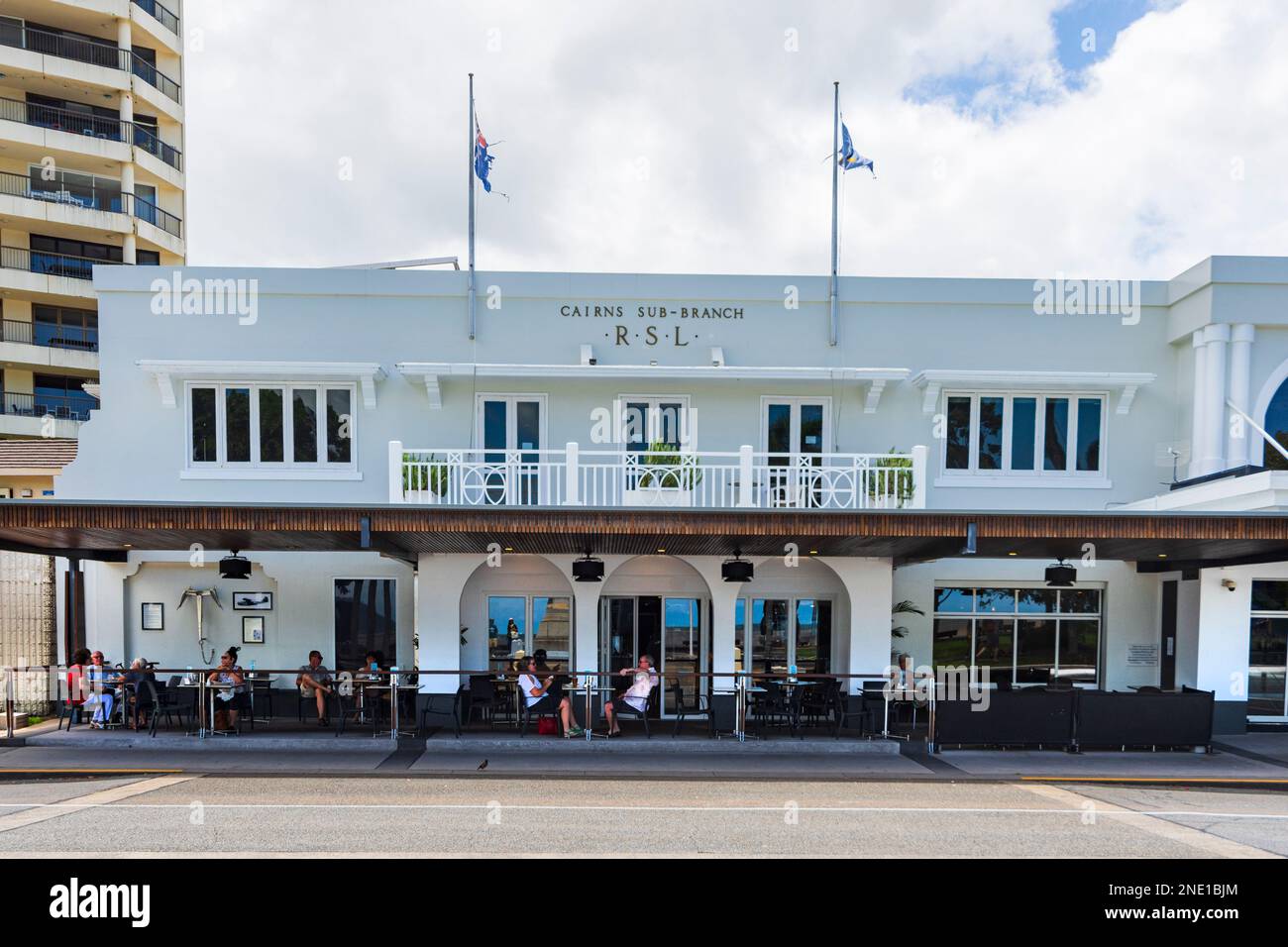 Viewof the RSL Club on Cairns Esplanade, Far North Queensland, FNQ, QLD
