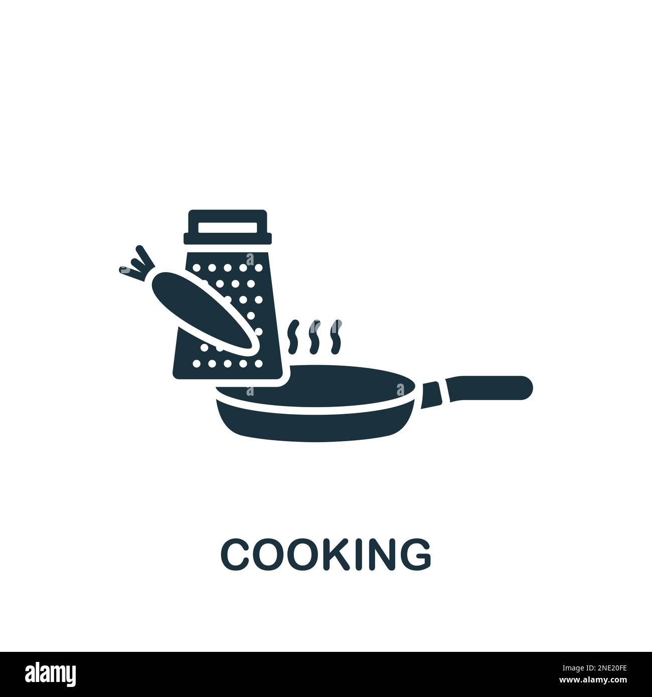 Cooking icon. Monochrome simple sign from hobby collection. Cooking