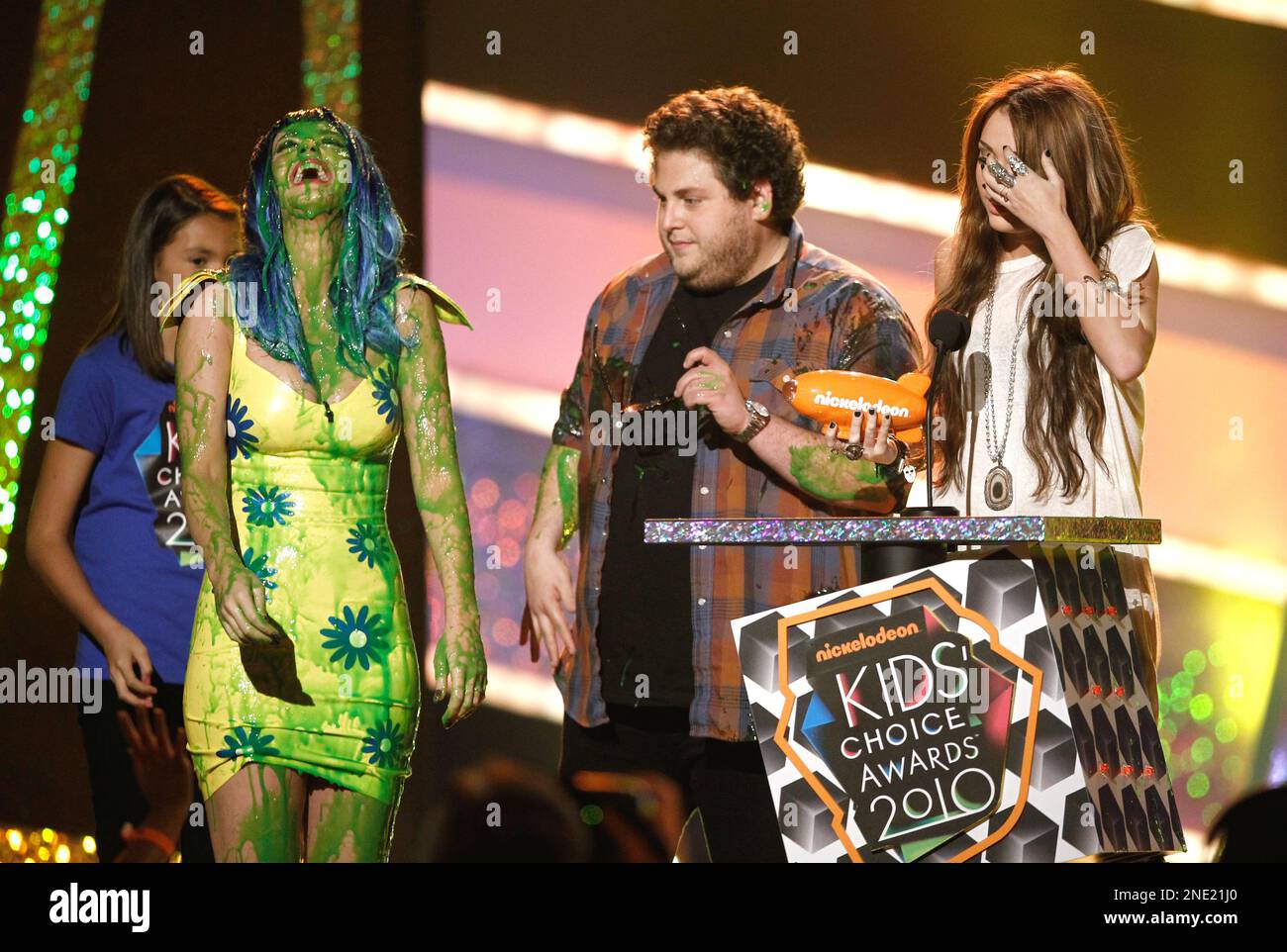 Katy Perry gets slimed at the Nickelodeon's 23rd Annual Kids' Choice