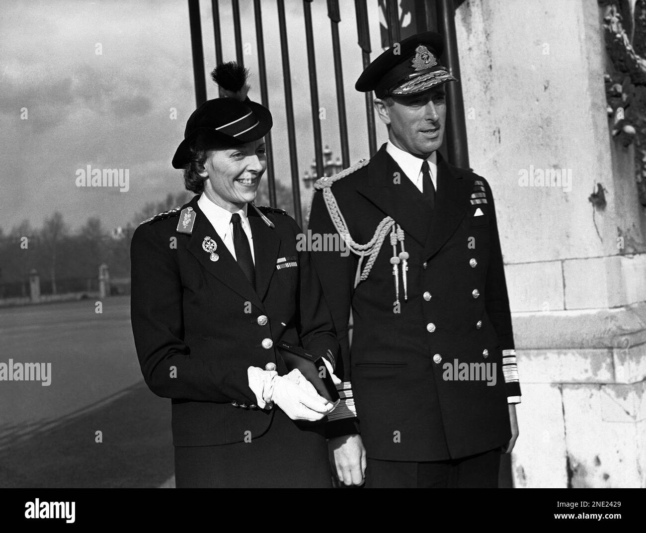 Lord Louis Mountbatten, Chief of Combined Operations, accompanied by ...