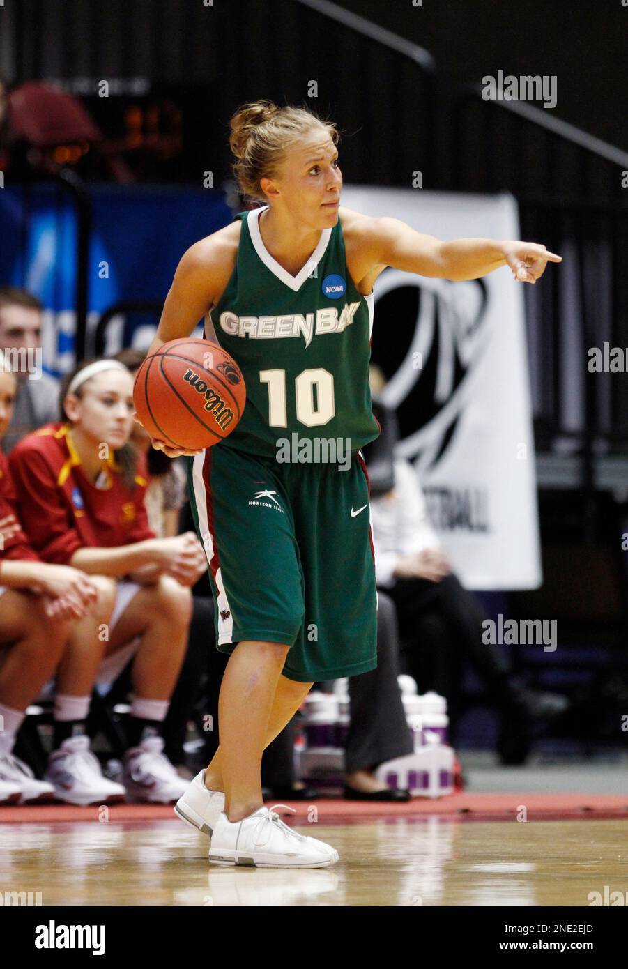 WisconsinGreen Bay guard Hannah Quilling is seen during the first half