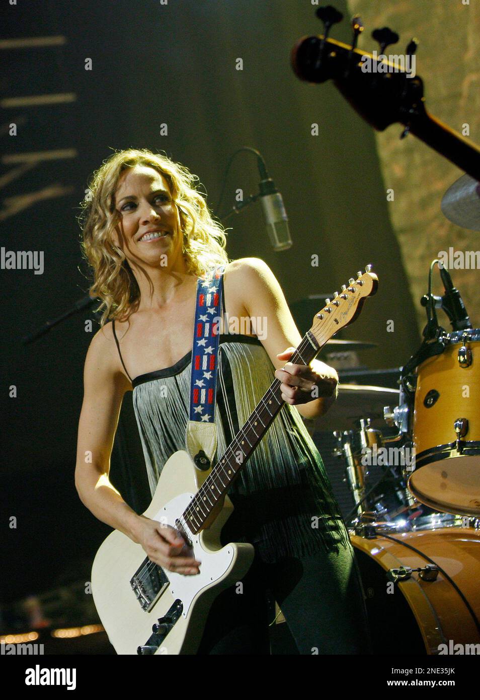 Sheryl Crow performs at the Crystal Light World Water Day Celebration