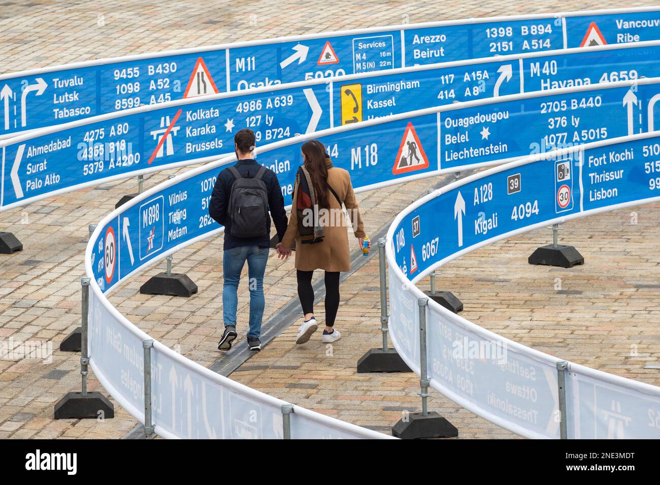 London uk 16 february 2023 whorled here after here after here by