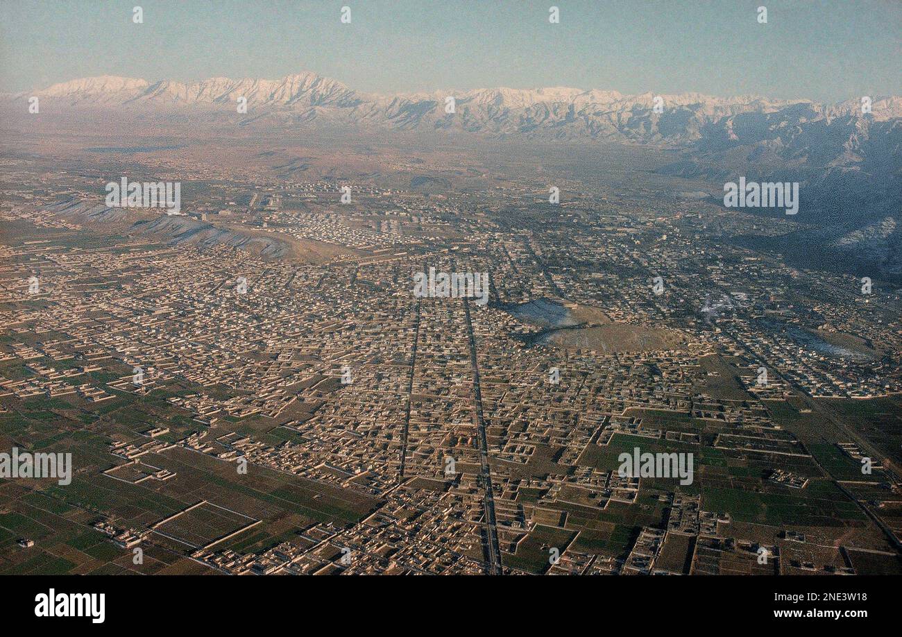 Aerial view of Afghanistan's capital, Kabul in 1979. (AP Photo Stock ...