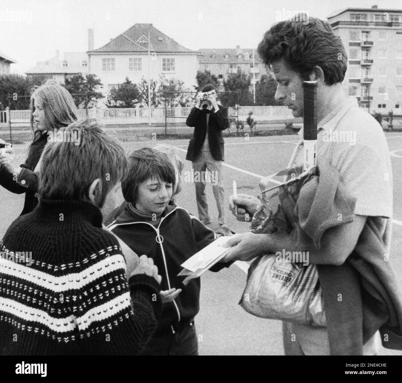 July 1972,Reykjavik, Iceland, Russian chess master Boris Spassky