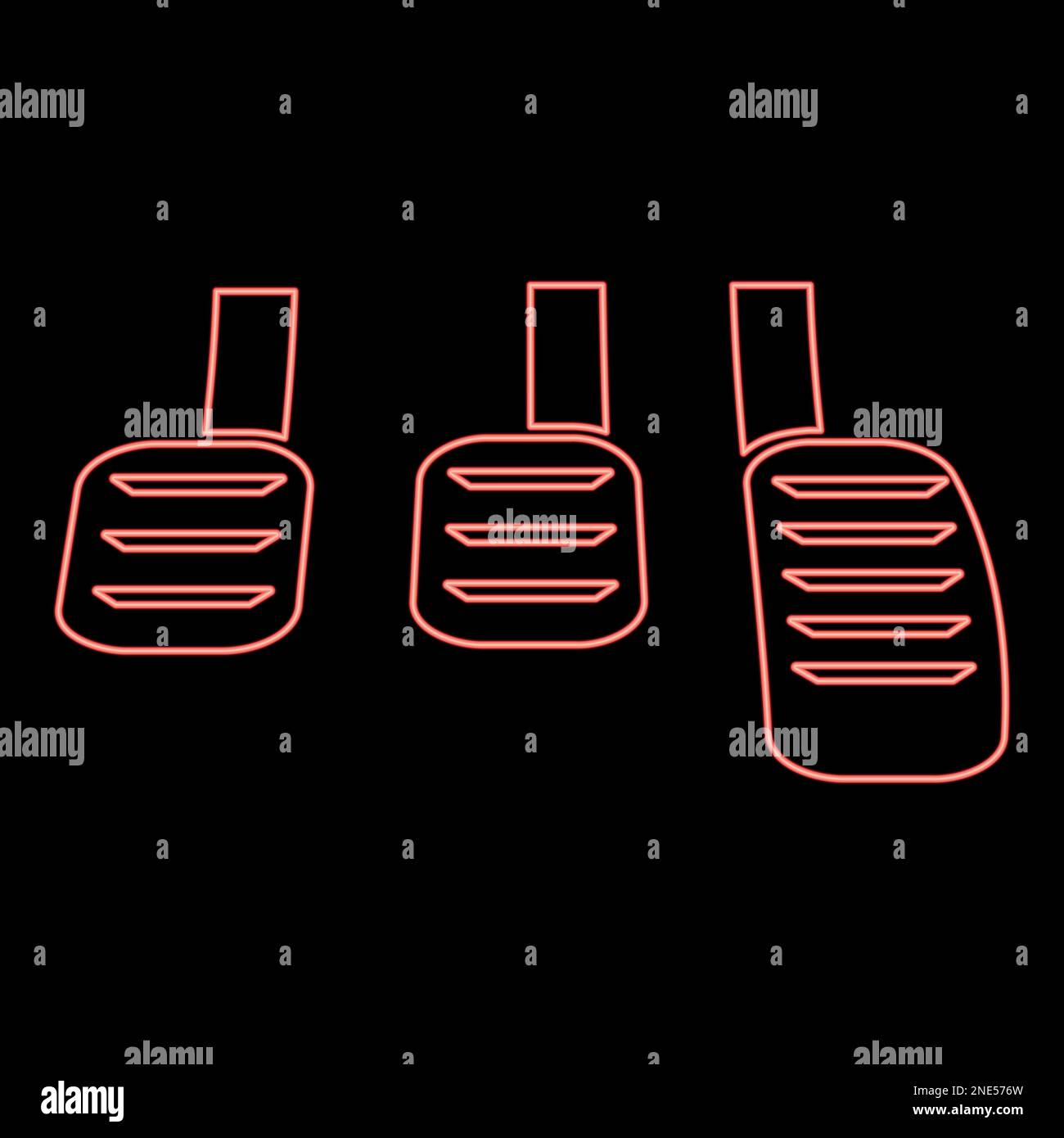 Car clutch pedal Stock Vector Images Alamy