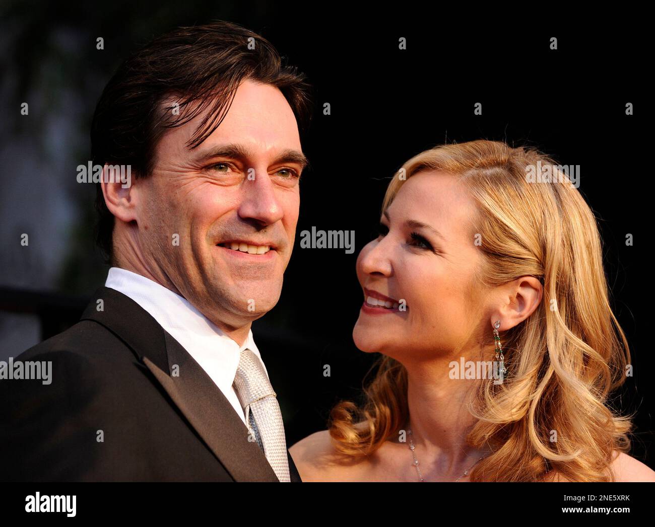 John Hamm arrives at the Vanity Fair Oscar party on Sunday, March 7