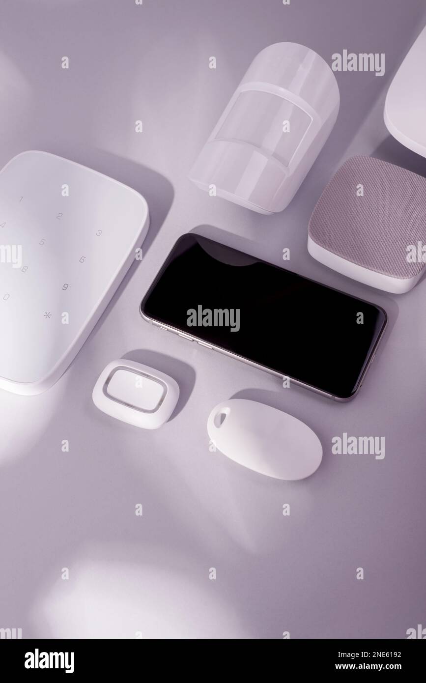 Motion sensor phone, panic button, and other security system equipment