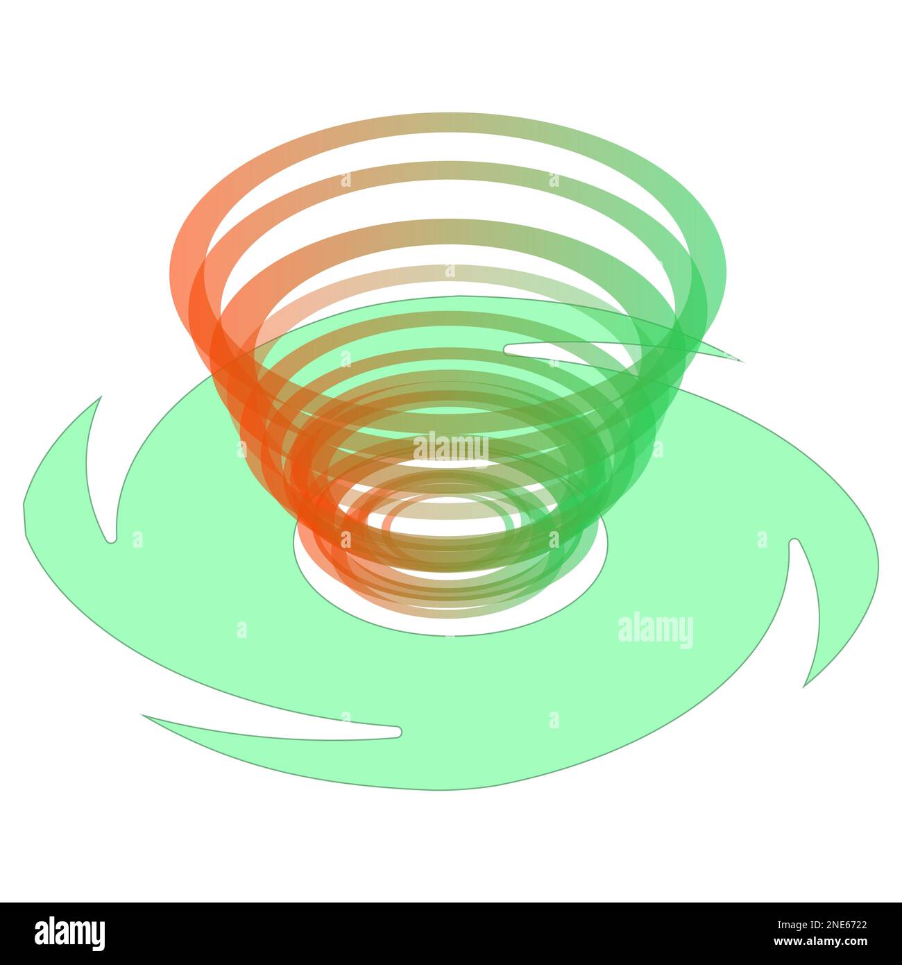 Isometric Tornado Cash symbol with vortex isolated on white background.  Tornado Cash is service for confidential transfer of cryptocurrency. Vector  de Stock Photo - Alamy