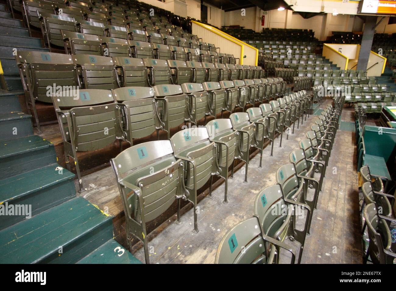 Seating at McArthur Court is shown Saturday, March 6, 2010, in Eugene, Ore.  Today's game with Washington State will be the last regular season Pac-10  Conference men's basketball game scheduled to be