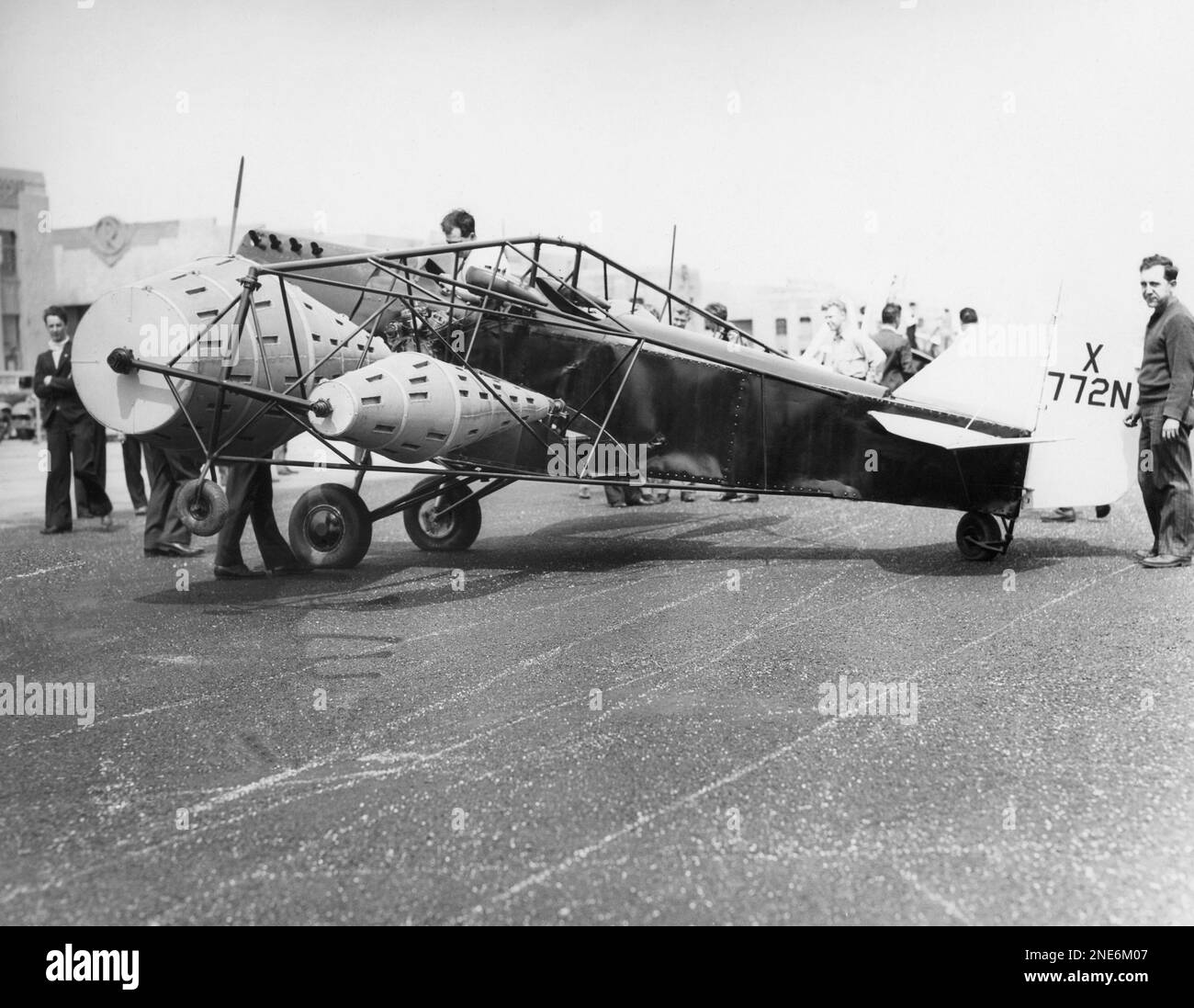 The rotor principle has been applied to airplanes by I.C. Popper as