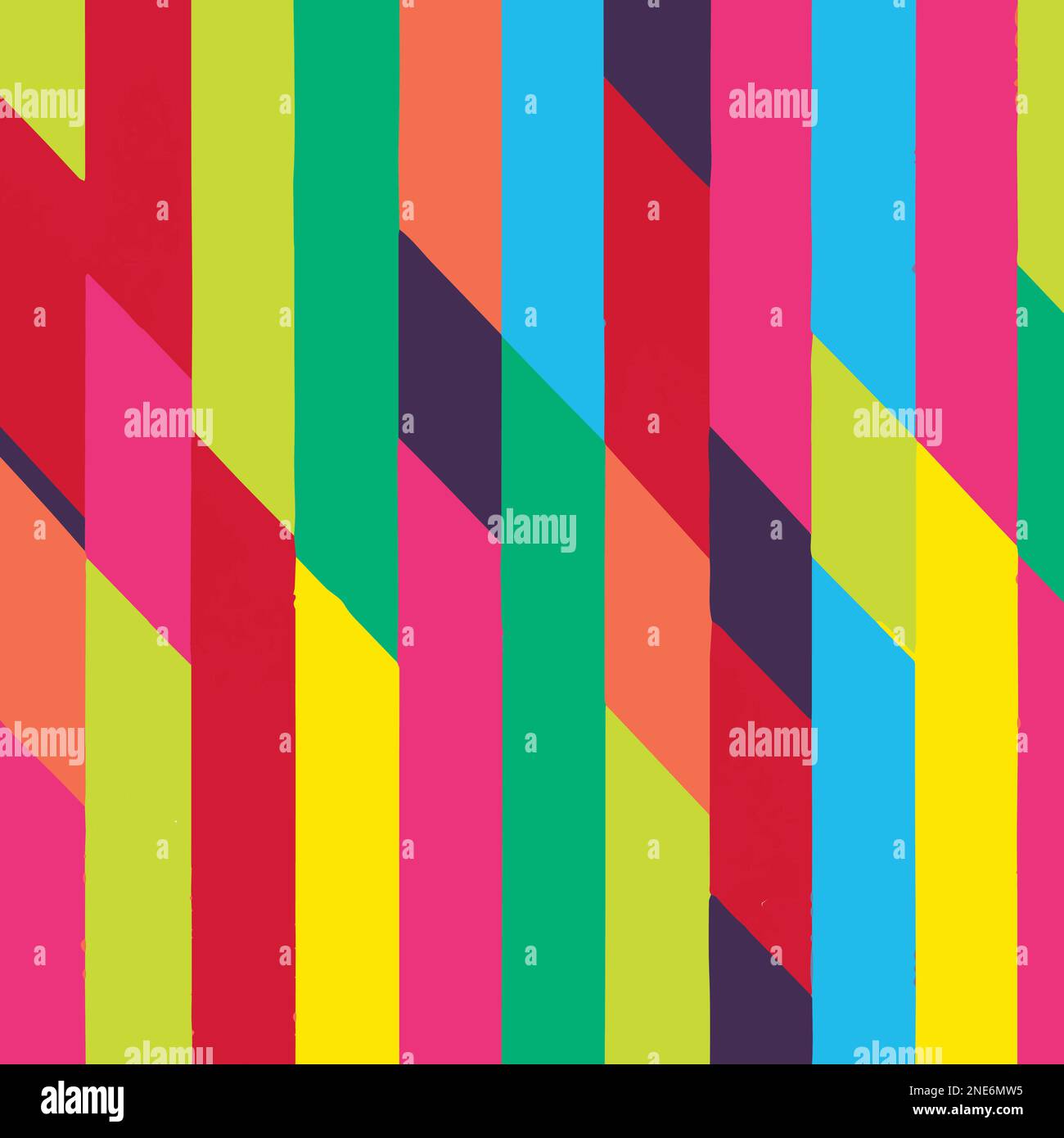 Colorful Pattern With Lines Vector Background Style. Handmade vector art. Stock Vector