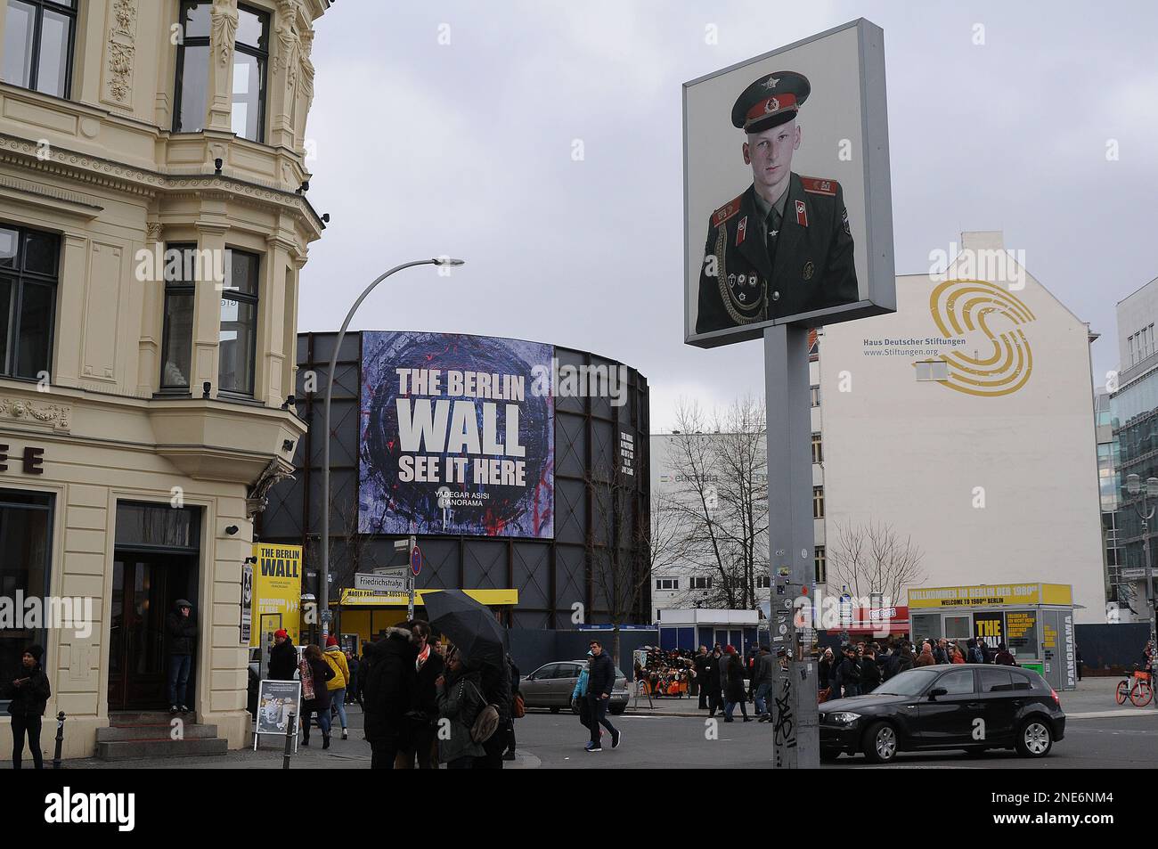 Check point charlie/berlain/ 05.March 2019.  Images are from Check point charlie, berlin 1989-2019 this Berlin Germany celebrate 30 years since Berlain wall fall .  (Photo..Francis Joseph Dean / Deanpictures. Stock Photo