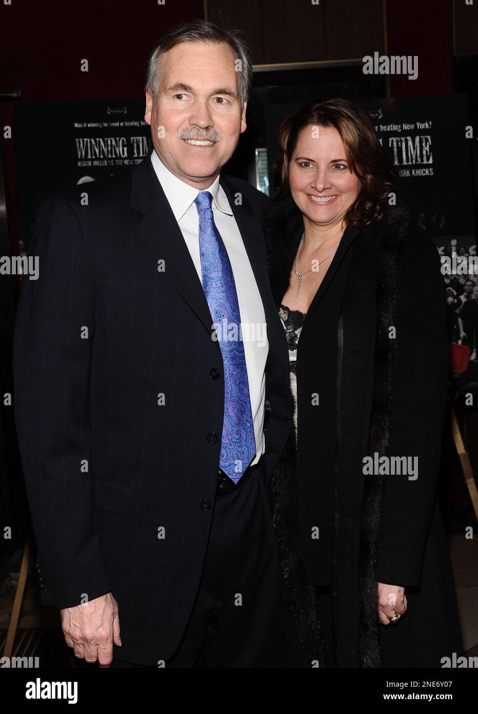 New York Knicks coach Mike D'Antoni and wife Laurel attend the premiere ...