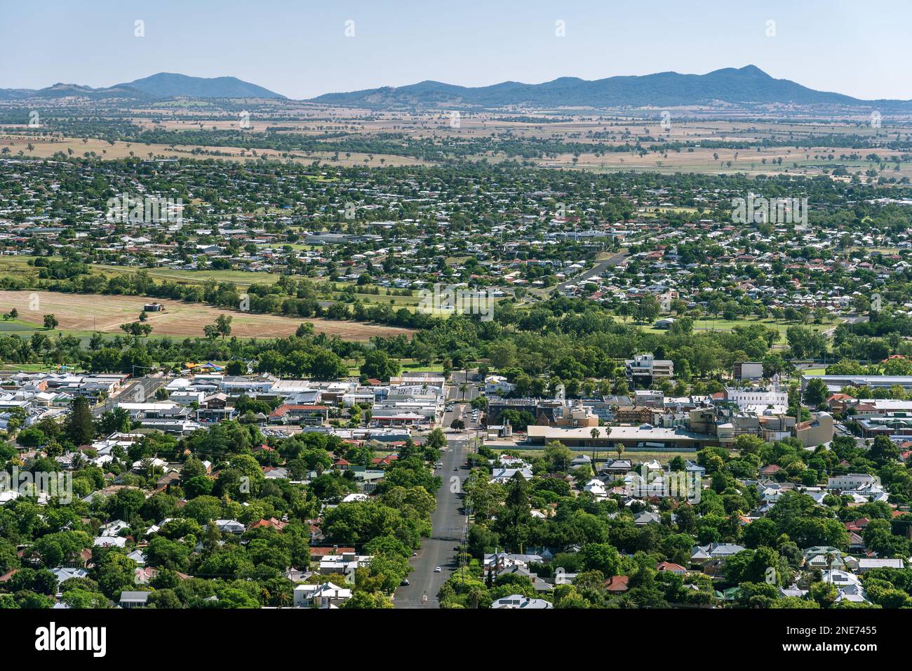 Tamworth, New South Wales, Australia - Town lookout Stock Photo