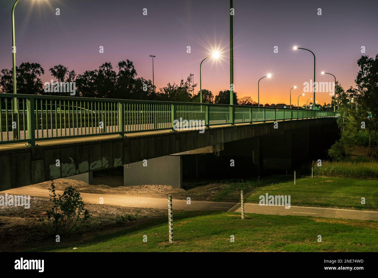 Tamworth, New South Wales, Australia - Bridge over the Peel river Stock Photo