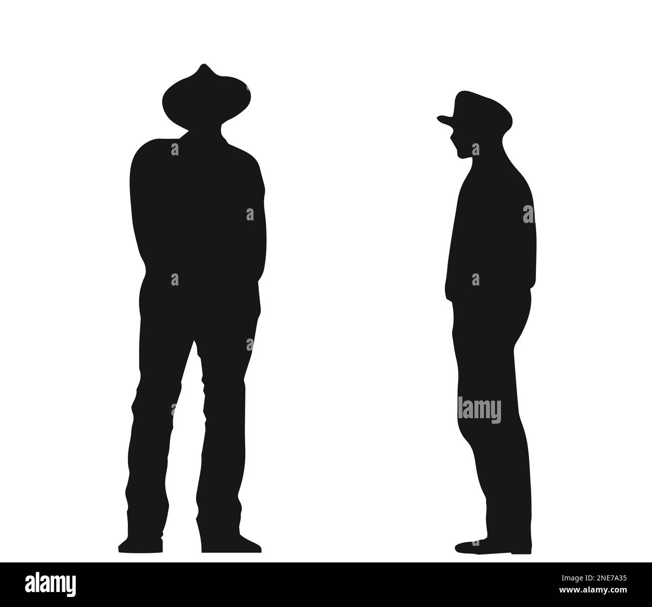 Two people wearing hats Stock Vector Images Alamy