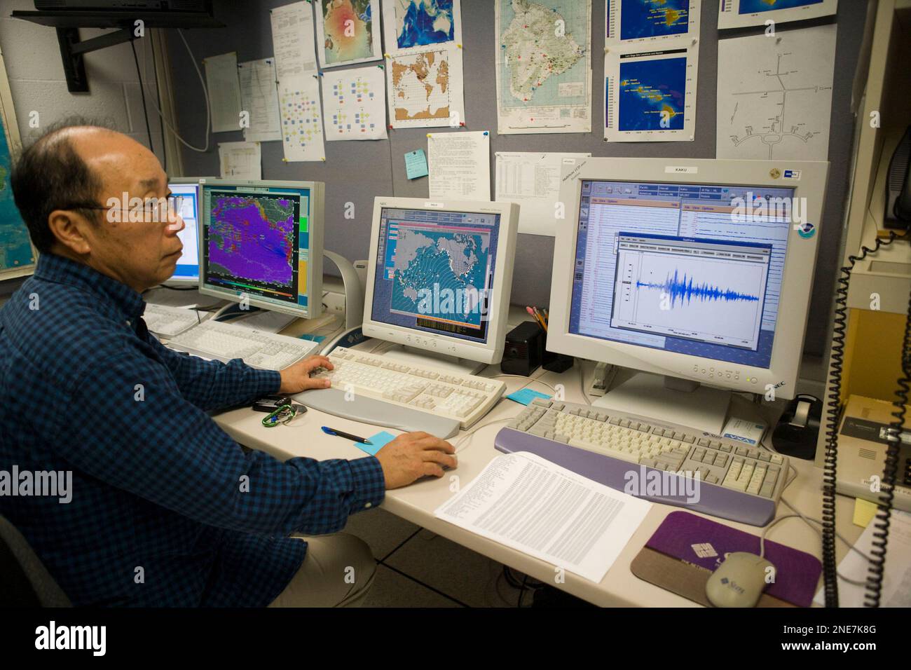 Pacific tsunami warning center photos