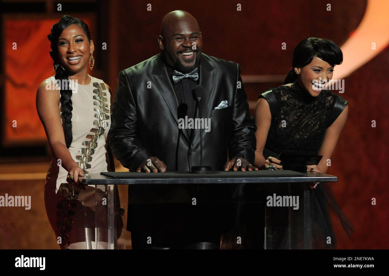 Melanie Fiona, left, LaVan Davis, center and Katerina Graham are seen ...