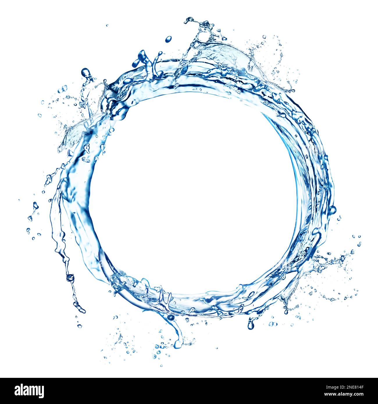 Abstract splash of water isolated on white Stock Photo - Alamy