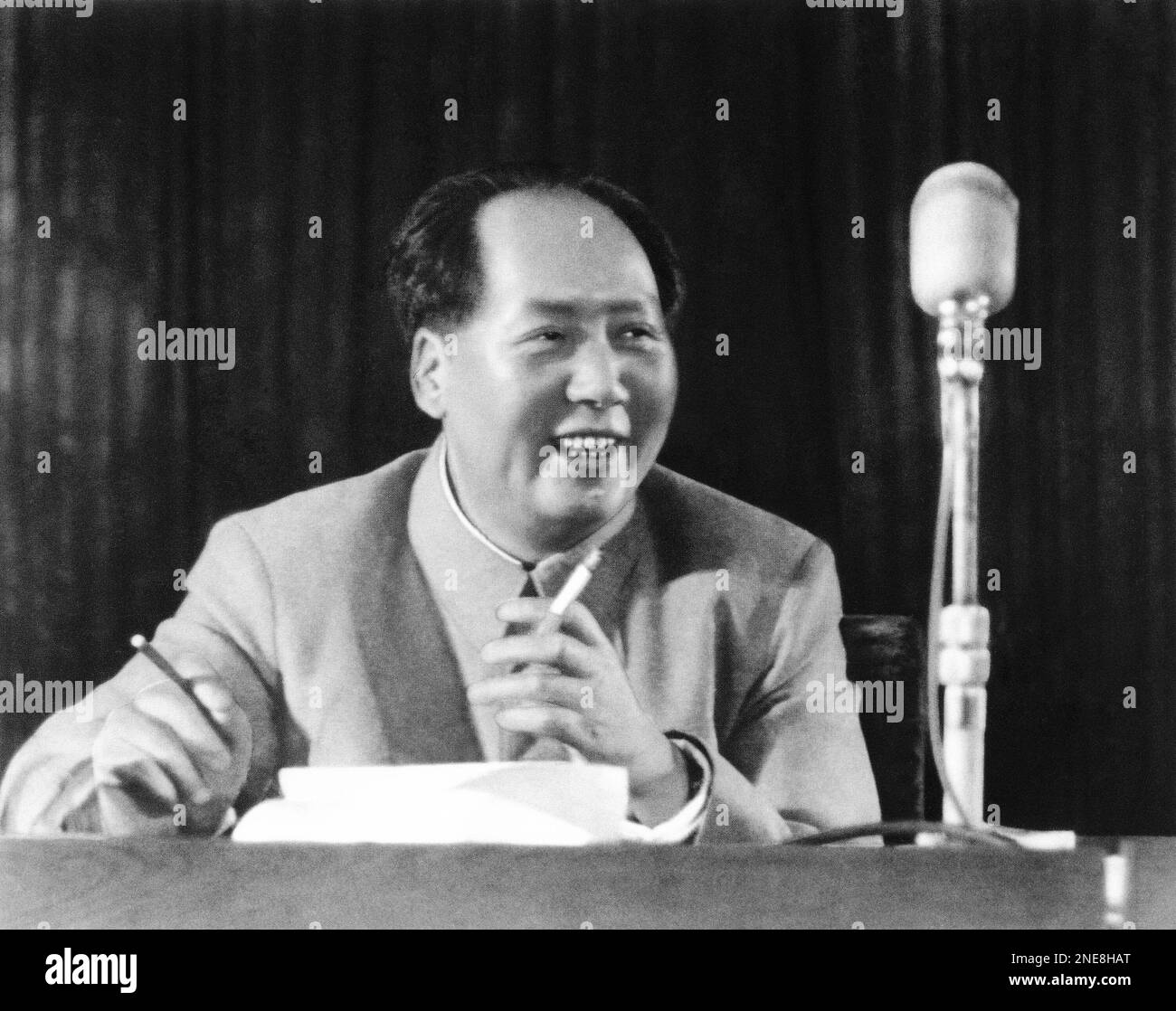 Chairman Mao Tse Tung at general assembly of Chinese communist party