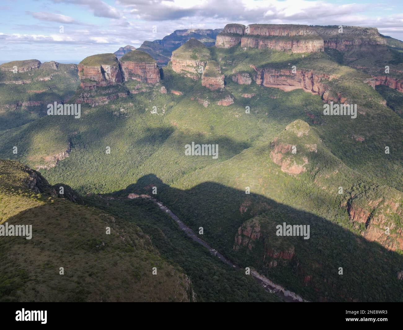 Drone view at Blyde river canyon on South Africa Stock Photo - Alamy