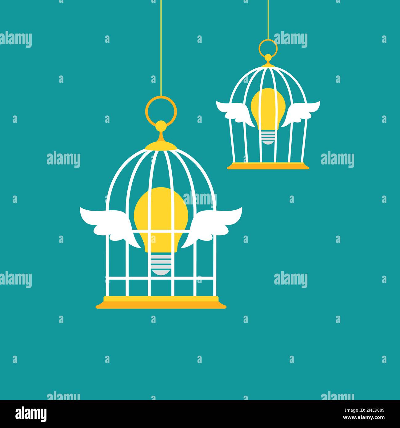 Caged bulb Stock Vector Images Alamy