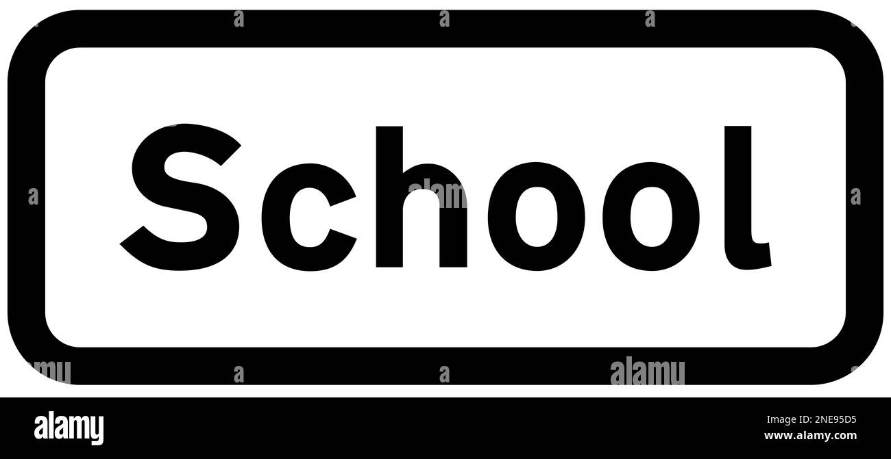 School British road sign Stock Photo Alamy