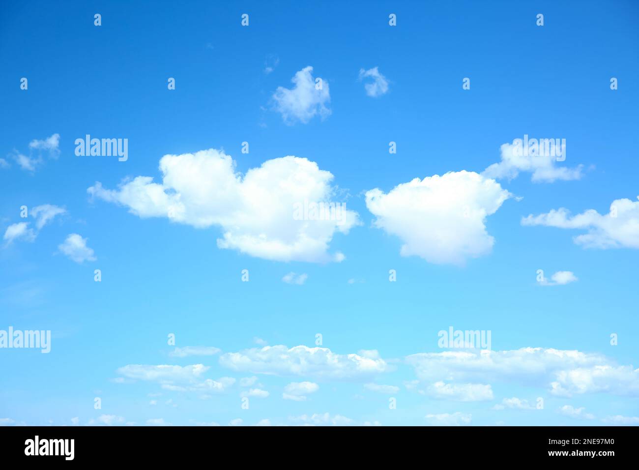 View of beautiful blue sky with white clouds Stock Photo - Alamy