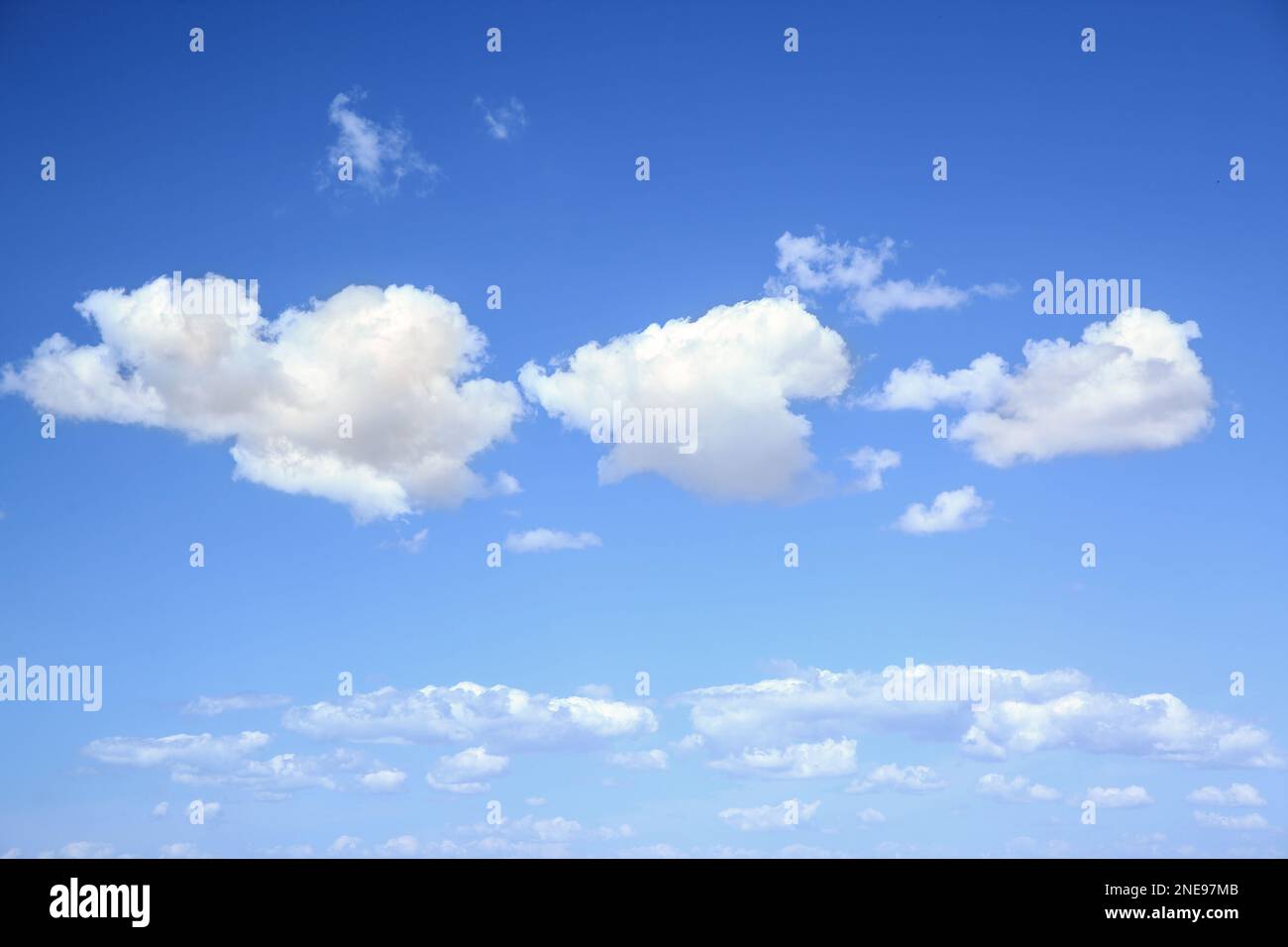 View of beautiful blue sky with white clouds Stock Photo - Alamy