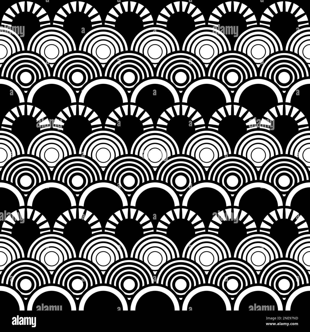 Mermaid scales, fish tail background, seamless geometric beautiful