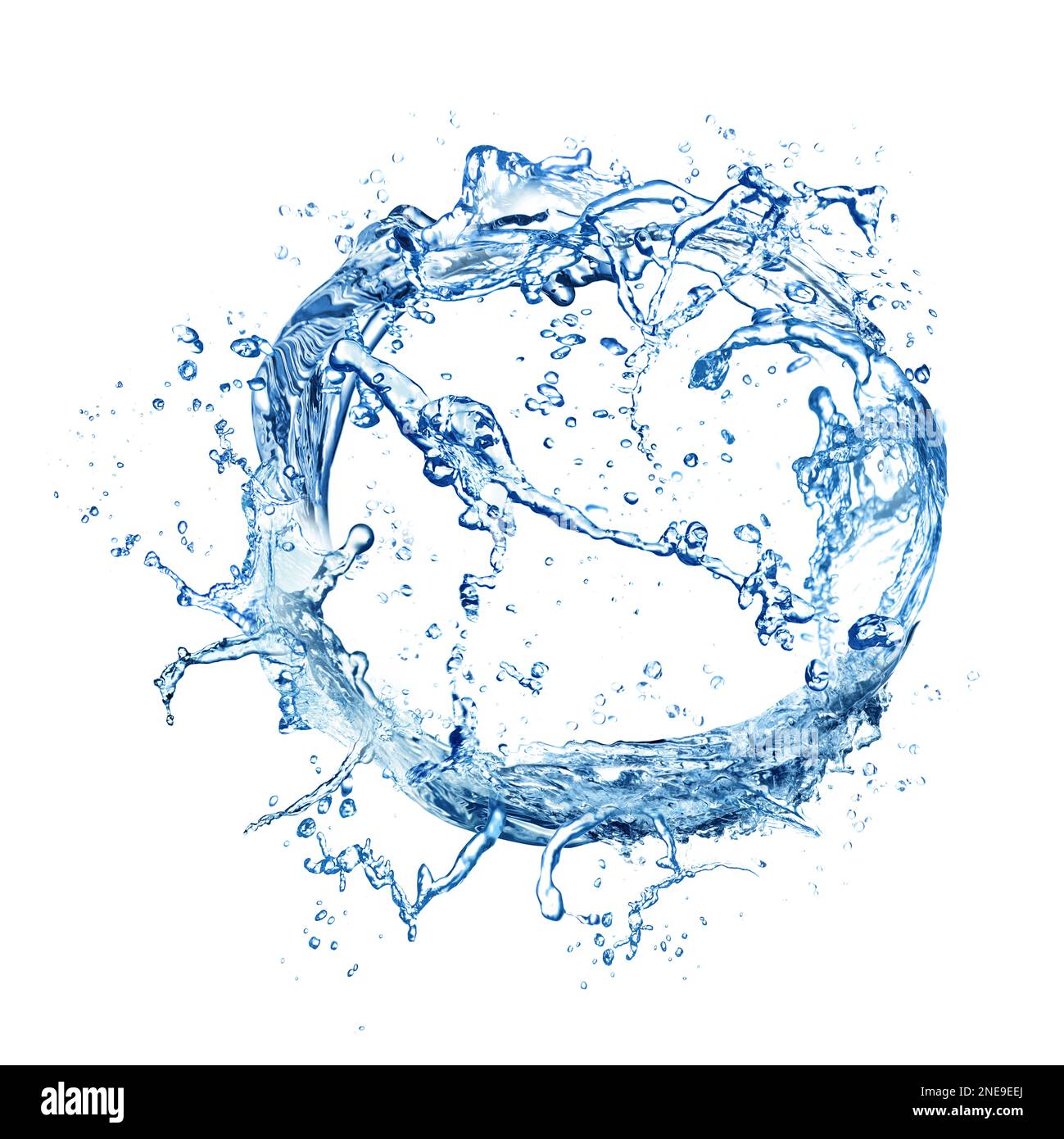 Abstract splash of water isolated on white Stock Photo - Alamy