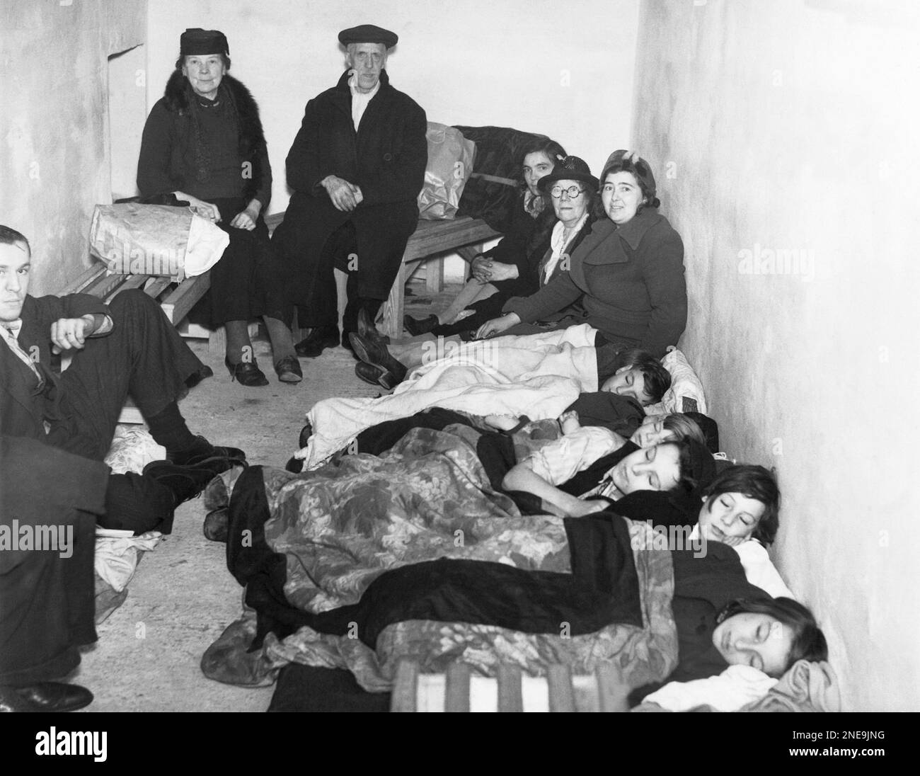 In The nursery Department Tunnel Shelter Children Are Put To Bed On