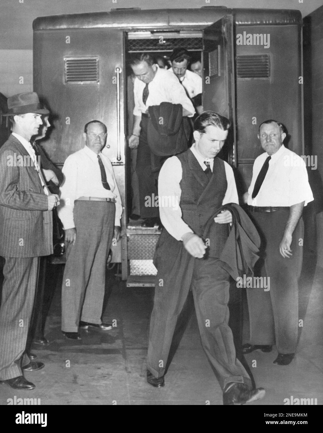 Walking looking down officer transportation stationary hires stock