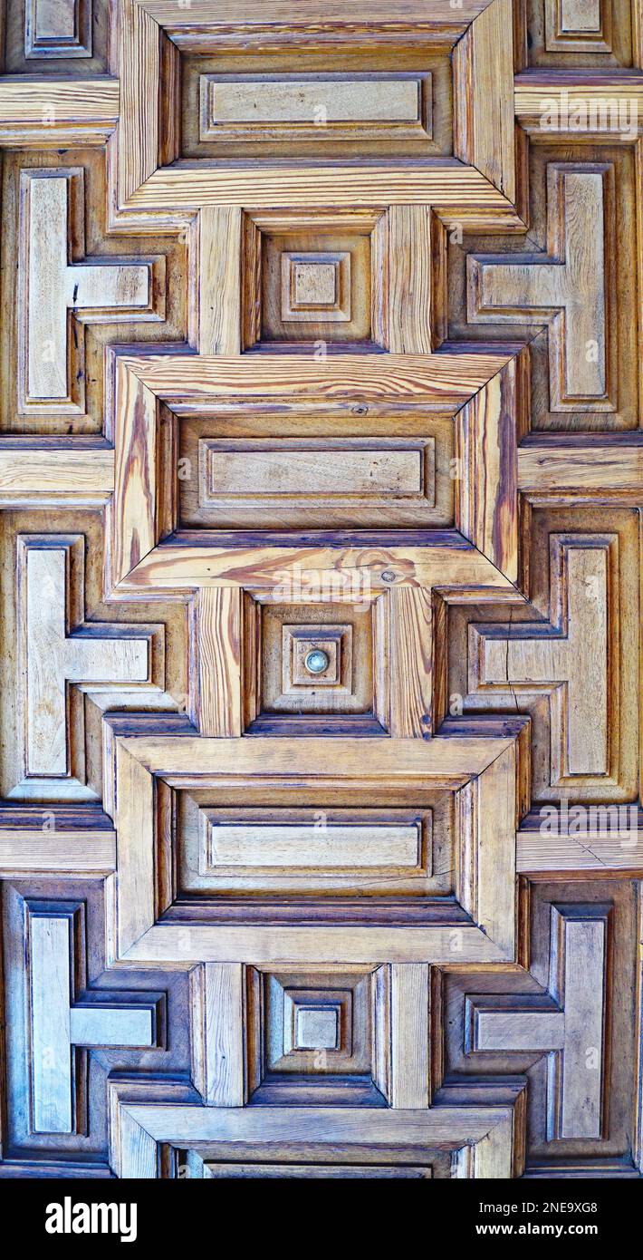 Door detail in Toledo for backgrounds and textures Stock Photo