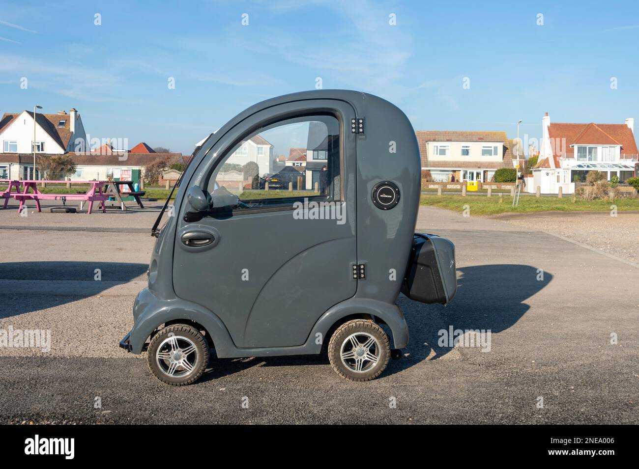 Scooterpac cabin car, small electric car Stock Photo Alamy