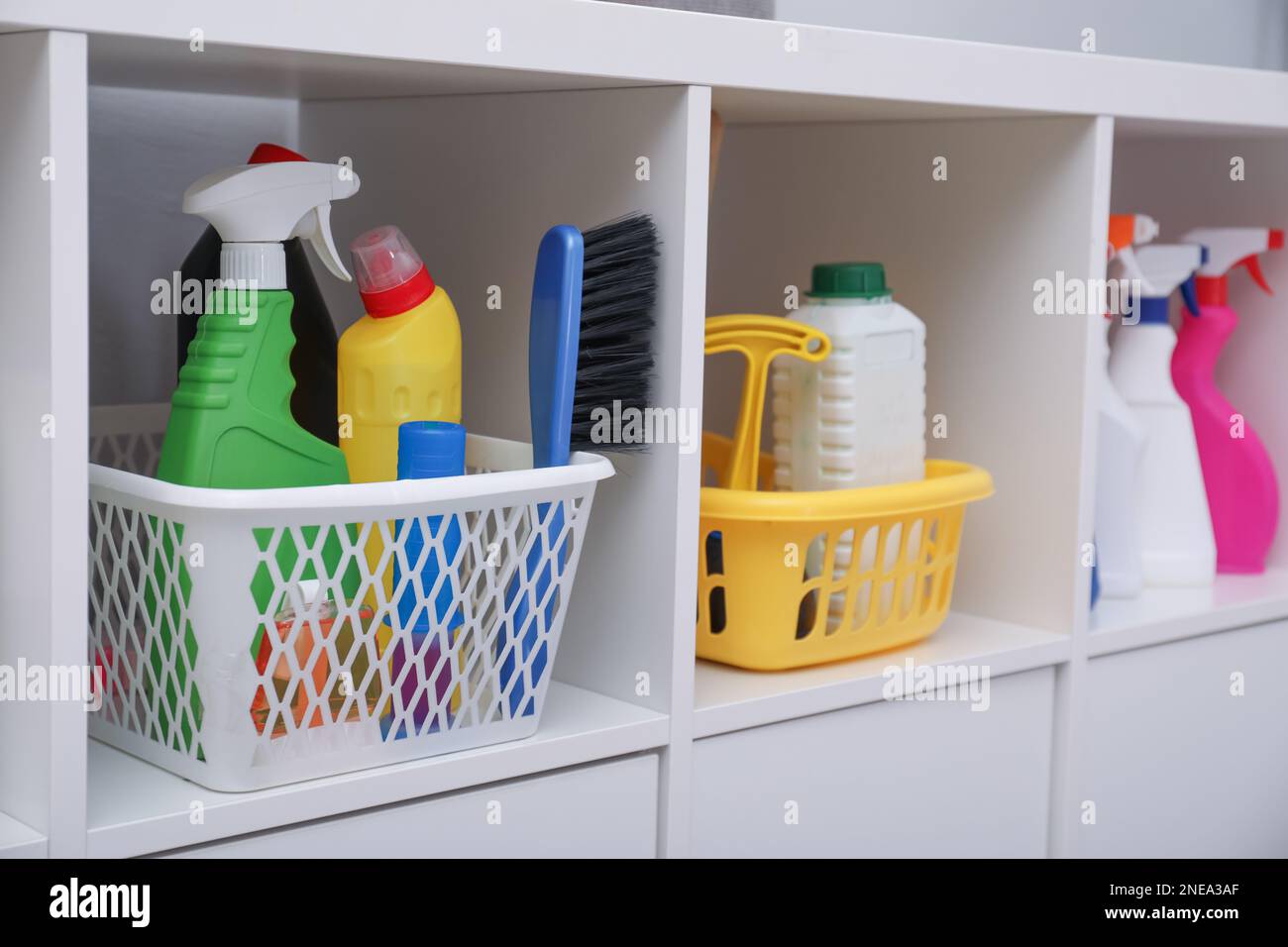 Storage Room for Cleaning Equipment Stock Photo - Alamy