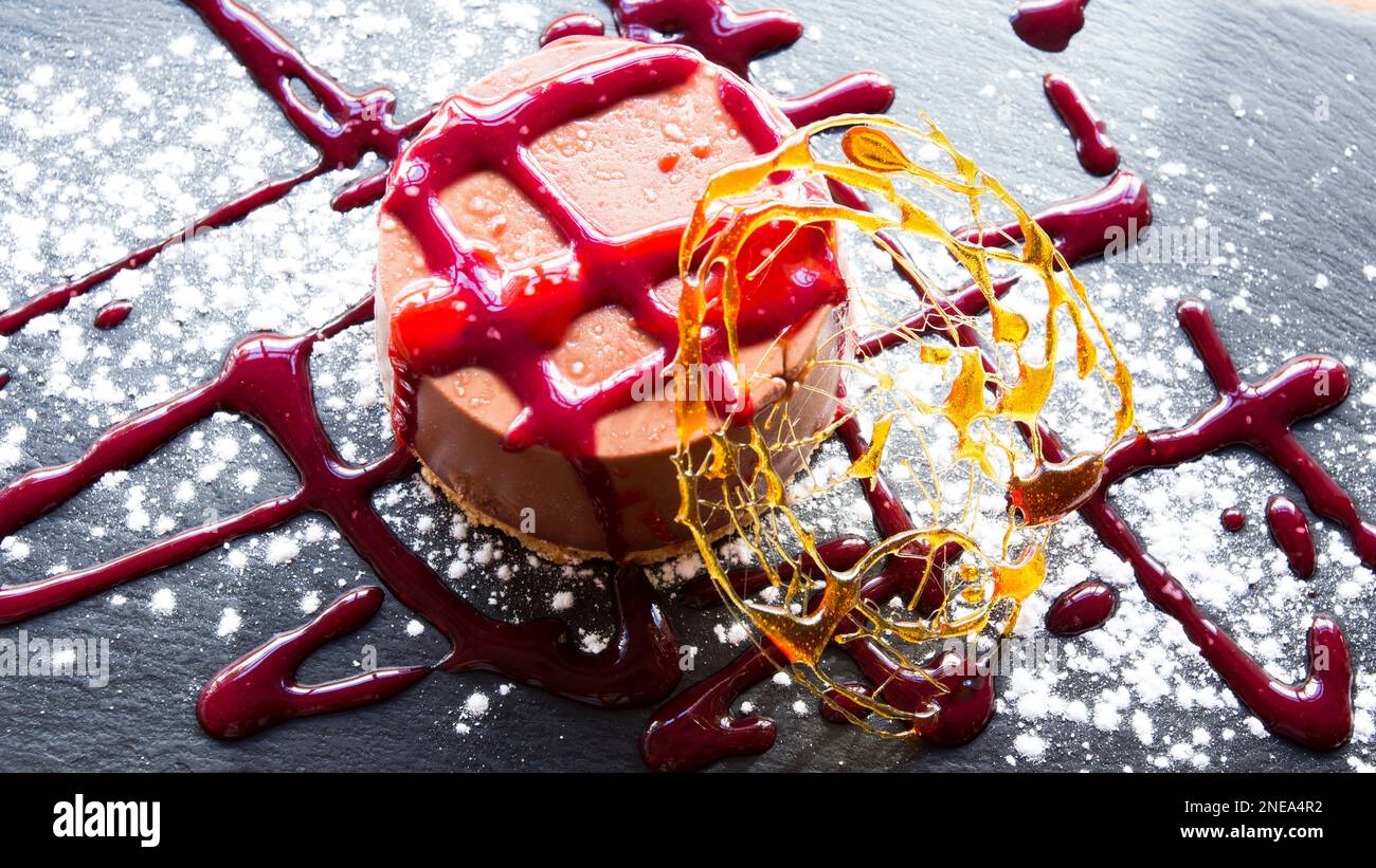 Chocolate mousse a dessert of French origin, whose base is egg white