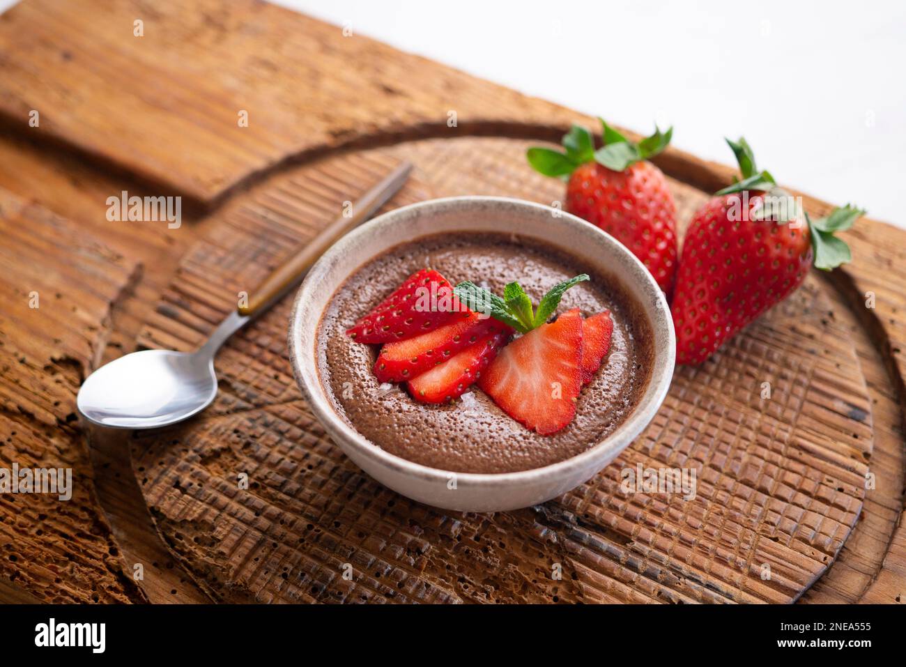 Chocolate mousse a dessert of French origin, whose base is egg white