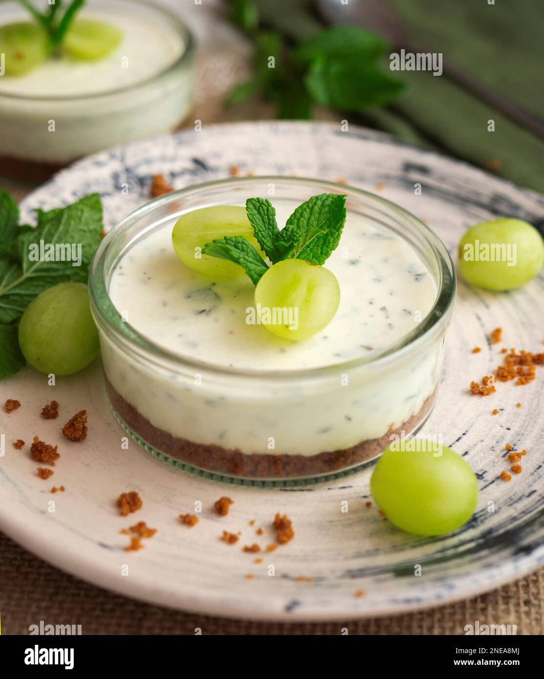 Cheese mousse is a dessert of French origin, whose base is egg white