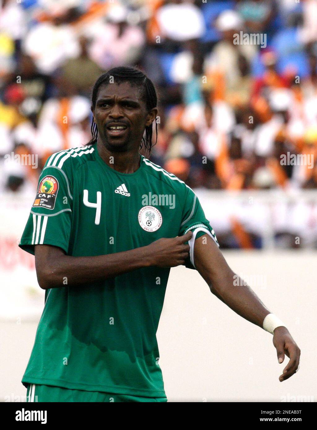 Nigeria's captain Nwankwo Kanu during their 3rd Place of the African ...