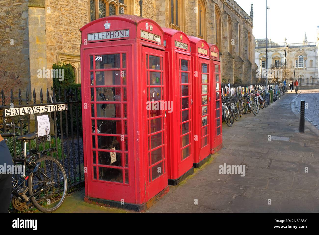 Old telephone boxes , Cambridge, England Stock Photo Alamy