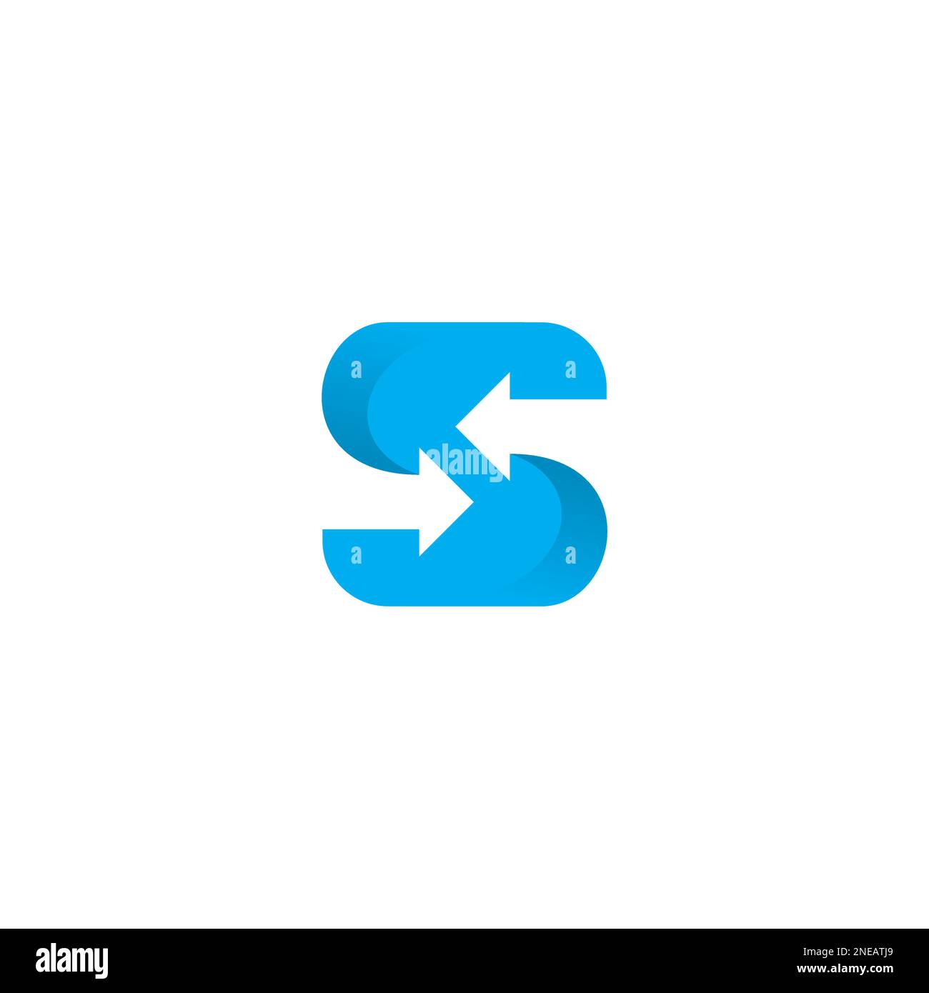 S Arrow Logo Simple and Clean Design Stock Vector Image & Art - Alamy