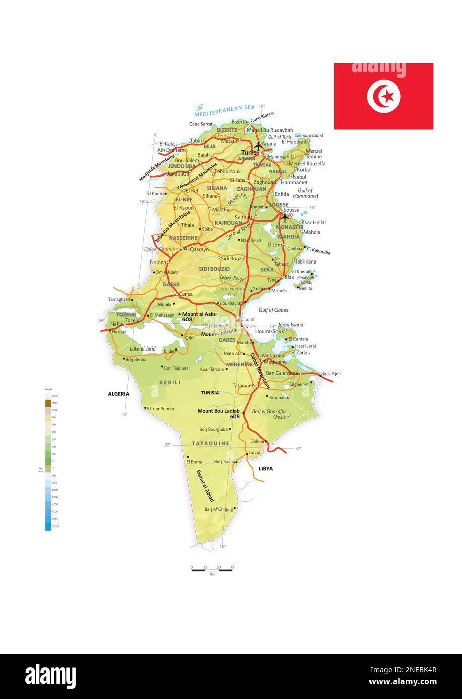 Physical And Political Map Of Tunisia Adobe Illustrator Ai Physical And Political Map Of Tunisia Adobe Illustrator Ai 2480x3507 2NEBK4R 
