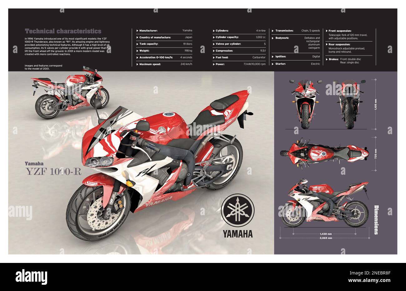 Yamaha r1 motorcycle Cut Out Stock Images Pictures Alamy