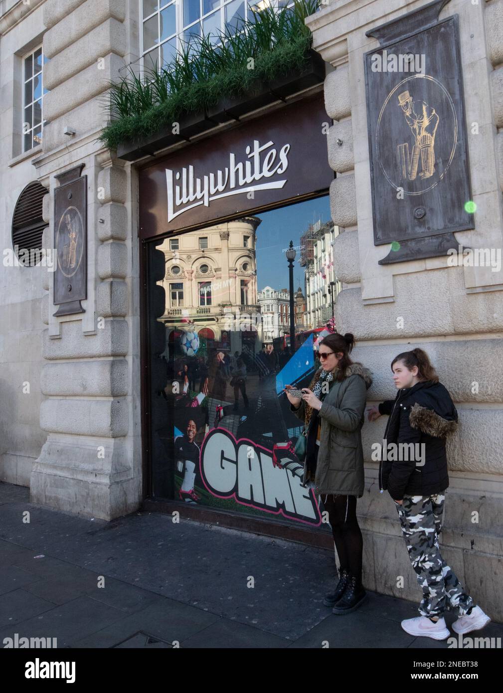 Lillywhites, a large sporting goods store in Piccadilly Circus, London