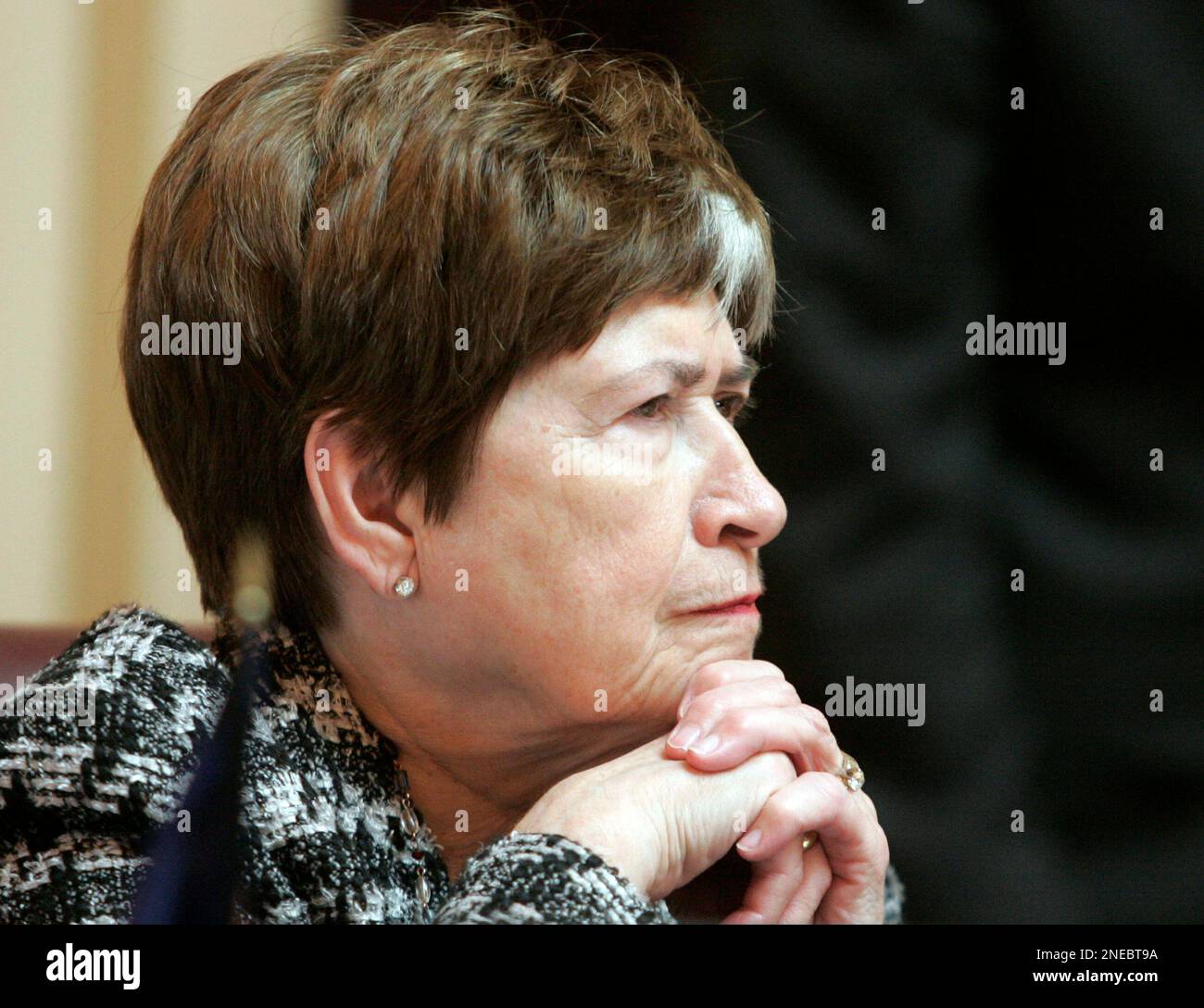 State Sen. Mary Margaret Whipple, D-Arlington, listens to debate during ...